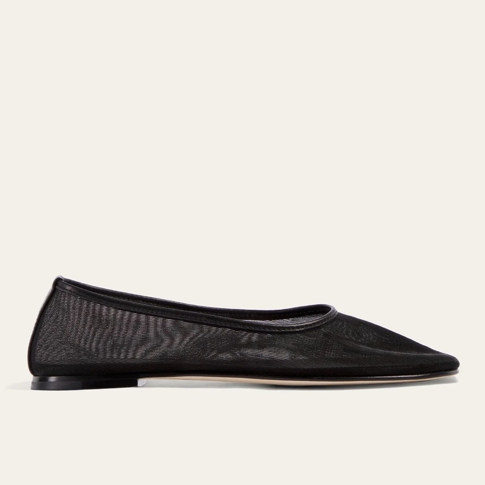 Dear Frances Balla Mesh Ballerina Flats, Black